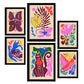 Nacnic Set de 6 Láminas Pintorescas de Animales Abstractos