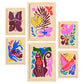 Nacnic Set de 6 Láminas Pintorescas de Animales Abstractos
