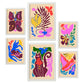 Nacnic Set de 6 Láminas Pintorescas de Animales Abstractos