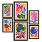Nacnic Set de 6 Laminas Abstractas de Flores Pintorescas