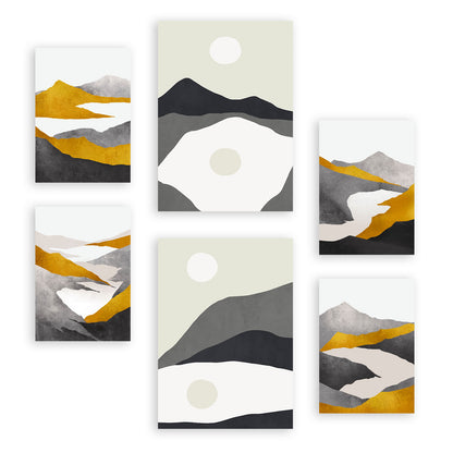 Nacnic Set de 6 Láminas de Montaña y Paisajes Estéticos