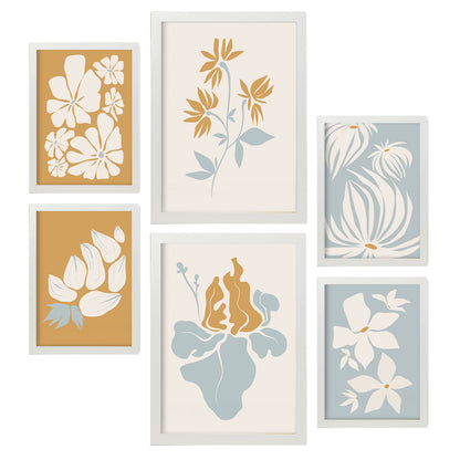 Nacnic Set de 6 Láminas Abstractas de Flores