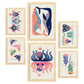 Nacnic Set de 6 Láminas de Creaturas y Animales Estampados Decorativos