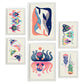 Nacnic Set de 6 Láminas de Creaturas y Animales Estampados Decorativos