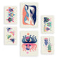 Nacnic Set de 6 Láminas de Creaturas y Animales Estampados Decorativos