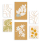 Conjunto Nacnic de 6 Láminas de Flores Abstractas