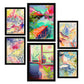 Nacnic Set de 6 Láminas Esencia de la Naturaleza con Paisajes Abstractos