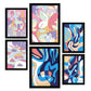 Nacnic Set de 6 Láminas de Estilos Éticos y Flores Abstractas