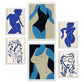 Nacnic Set de 6 Laminas Abstractas de Cuerpo Femenino para Sala de Estar y Dormitorio