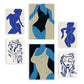 Nacnic Set de 6 Laminas Abstractas de Cuerpo Femenino para Sala de Estar y Dormitorio