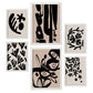 Nacnic Set de 6 Laminas de Diseño Místico en Abstracto de Flores