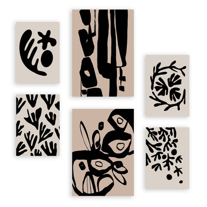 Nacnic Set de 6 Laminas de Diseño Místico en Abstracto de Flores