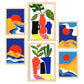 Nacnic Set de 6 Láminas de Paisajes Estéticos y Tenues