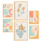 Nacnic Set de 6 Láminas Estilo Ético 2 con Flores Abstractas