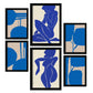 Nacnic Set de 6 Láminas Abstractas Femeninas del Cuerpo de Temple 2