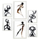 Nacnic Set de 6 Láminas Virtud del Cuerpo 2 en Amantes Abstracto