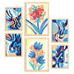 Conjunto de 6 Láminas de Nacnic de Flora Abstracta