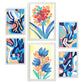 Conjunto de 6 Láminas de Nacnic de Flora Abstracta