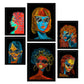 Nacnic Set de 6 Láminas de Belleza Abstracta Femenina