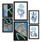 Nacnic Set de 6 Láminas de Vegetación Salvaje y Flores Abstractas