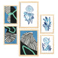 Nacnic Set de 6 Láminas de Vegetación Salvaje y Flores Abstractas