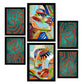 Nacnic Set de 6 Láminas Abstractas Femeninas Estéticas