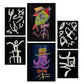Nacnic Set de 6 Láminas de Animales Resumidos y Estampados Decorativos Estéticos
