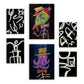 Nacnic Set de 6 Láminas de Animales Resumidos y Estampados Decorativos Estéticos