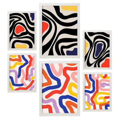 Nacnic Set de 6 Láminas Floridas y Coloridas