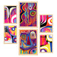 Nacnic Conjunto de 6 Láminas Góticas Fuertes en Estilo Abstracto Amantes
