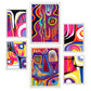 Nacnic Conjunto de 6 Láminas Góticas Fuertes en Estilo Abstracto Amantes