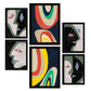 Nacnic Set de 6 Láminas de Arte Abstracto
