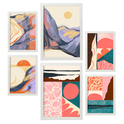 Set de 6 Posters Nacnic de Naturaleza y Paisajes Estéticos