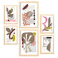 Nacnic Set de 6 Laminas Abstractas de Flores Estéticas para Sala de Estar y Dormitorio