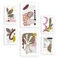 Nacnic Set de 6 Laminas Abstractas de Flores Estéticas para Sala de Estar y Dormitorio