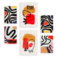Set de 6 Láminas Nacnic Jazzy Arts 1 en Resúmenes Coloridos