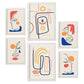 Nacnic Set de 6 Laminas de Arte Abstracto Femenino Jazzy Arts 2