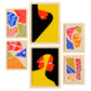 Nacnic Set de 6 Láminas Abstractas de Amantes Estéticos