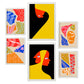 Nacnic Set de 6 Láminas Abstractas de Amantes Estéticos