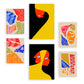 Nacnic Set de 6 Láminas Abstractas de Amantes Estéticos