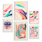 Nacnic Set de 6 Láminas de Arte Abstracto con Animales