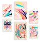 Nacnic Set de 6 Láminas de Arte Abstracto con Animales