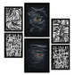 Nacnic Set de 6 Láminas de Amantes Abstractos Estampados Decorativos