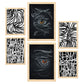 Nacnic Set de 6 Láminas de Amantes Abstractos Estampados Decorativos