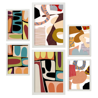 Nacnic Set de 6 Posters Resúmenes Coloridos y Deslumbrantes