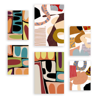 Nacnic Set de 6 Posters Resúmenes Coloridos y Deslumbrantes