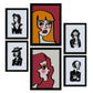 Nacnic Set de 6 Láminas Abstractas de Belleza Femenina