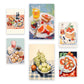Nacnic Set de 6 Láminas de Picnic para Amantes de la Comida