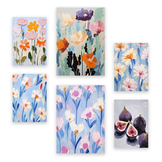 Nacnic Set de 6 Láminas de Flores e Higos
