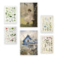 Nacnic Set de 6 Láminas de Flores de Cabaña